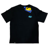 Rickyisclown [RIC] Blue Flame Smiley Tee Black [R8210329c-V6] RICKYISCLOWN RICKYISCLOWN - originalfook singapore