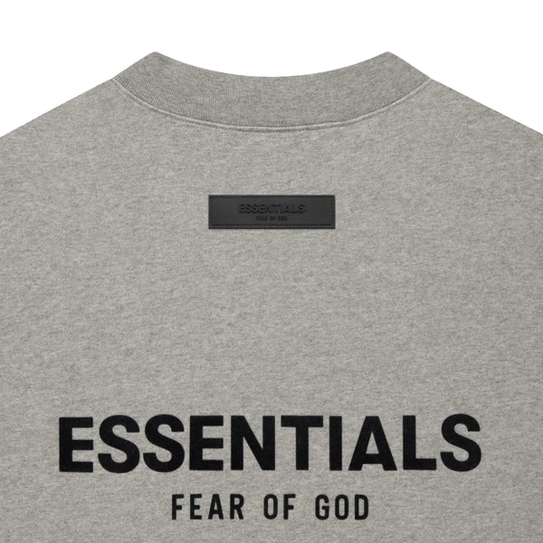 FEAR OF GOD Essentials Felt Logo Crewneck Sweatshirt Dark Oatmeal FEAR OF GOD FEAR OF GOD - originalfook singapore
