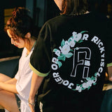 Rickyisclown [RIC] Camellia Ring Logo Tee Black [R19211228a-E5] RICKYISCLOWN RICKYISCLOWN - originalfook singapore