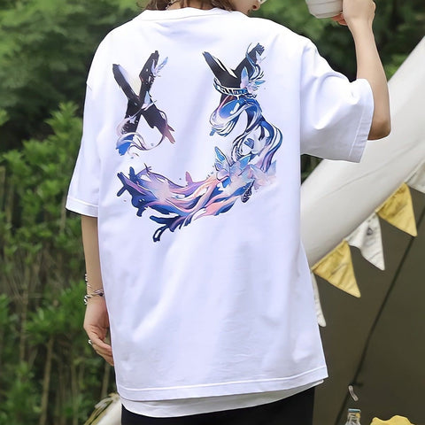 Rickyisclown [RIC] Mystical Butterfly Smiley Tee White [R11220514e-B6]