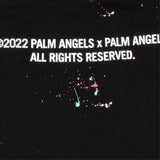 Palm Angels PXP Painted Tee Black PALM ANGELS PALM ANGELS - originalfook singapore