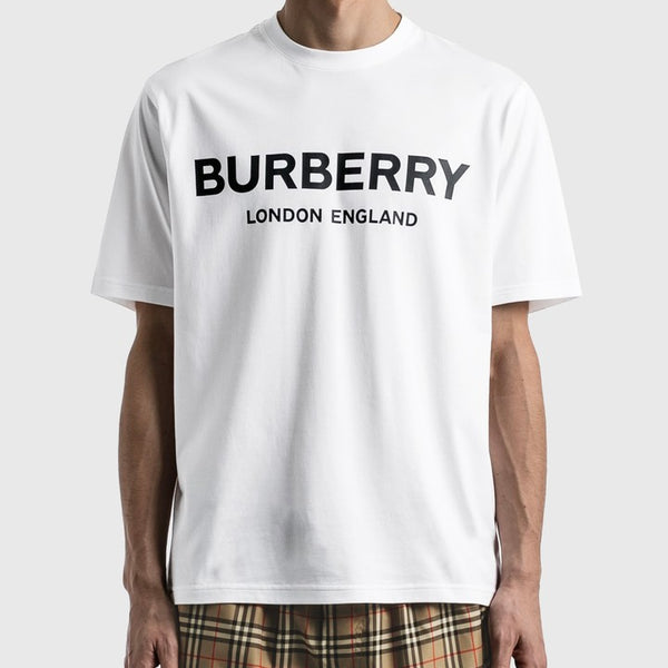 Burberry Logo Tee White BURBERRY BURBERRY - originalfook singapore