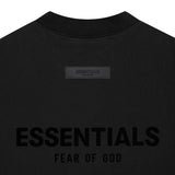 FEAR OF GOD Essentials Felt Logo Crewneck Sweatshirt Black FEAR OF GOD FEAR OF GOD - originalfook singapore