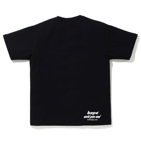Bathing Ape STA Camo WGM Ape Head Tee Tee Black Multi
