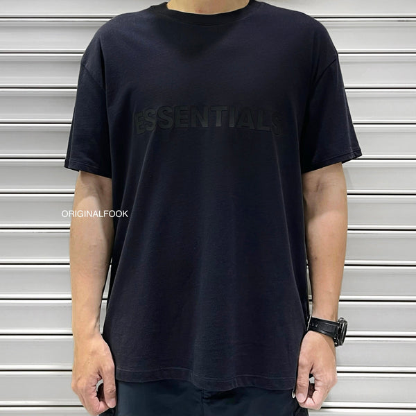 FEAR OF GOD Essentials 3D Logo Tee Dark Navy FEAR OF GOD FEAR OF GOD - originalfook singapore