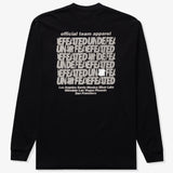 Undefeated 3M Reflective Staff Long Sleeve Tee Black undefeated undefeated - originalfook singapore