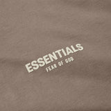 FEAR OF GOD Essentials Felt Logo Long Sleeve Tee Desert Taupe FEAR OF GOD FEAR OF GOD - originalfook singapore