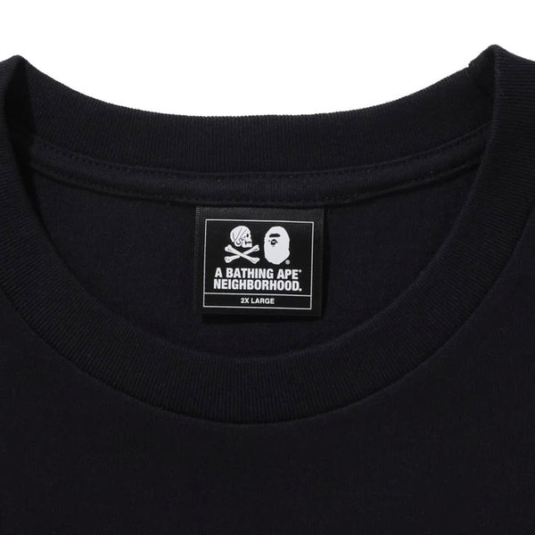 Bathing Ape X Neighborhood Tee Black BATHING APE BATHING APE - originalfook singapore