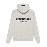 FEAR OF GOD Essentials Felt Logo Hoodie Light Oatmeal FEAR OF GOD FEAR OF GOD - originalfook singapore