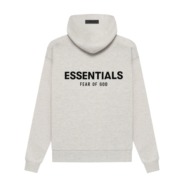 FEAR OF GOD Essentials Felt Logo Hoodie Light Oatmeal FEAR OF GOD FEAR OF GOD - originalfook singapore