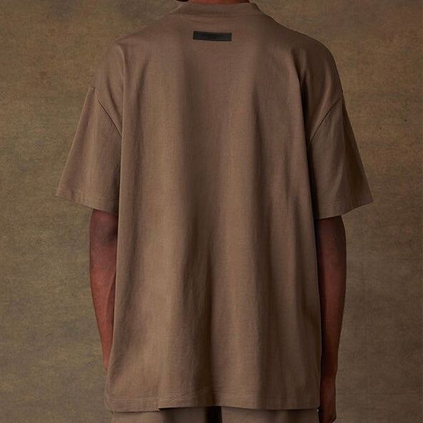 FEAR OF GOD Essentials Felt Logo Tee Wood FEAR OF GOD FEAR OF GOD - originalfook singapore