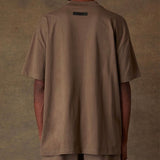 FEAR OF GOD Essentials Felt Logo Tee Wood FEAR OF GOD FEAR OF GOD - originalfook singapore