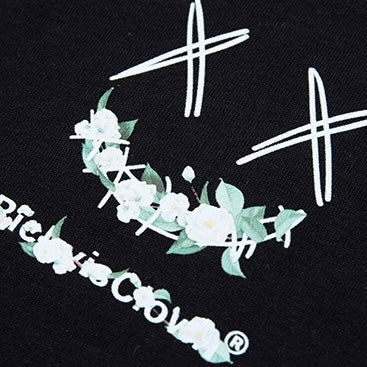 Rickyisclown [RIC] Camellia Ring Logo Tee Black [R19211228a-E5] RICKYISCLOWN RICKYISCLOWN - originalfook singapore
