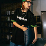 Rickyisclown [RIC] Camellia Smiley Tee Black [R19211229bXZ-FFFF] RICKYISCLOWN RICKYISCLOWN - originalfook singapore