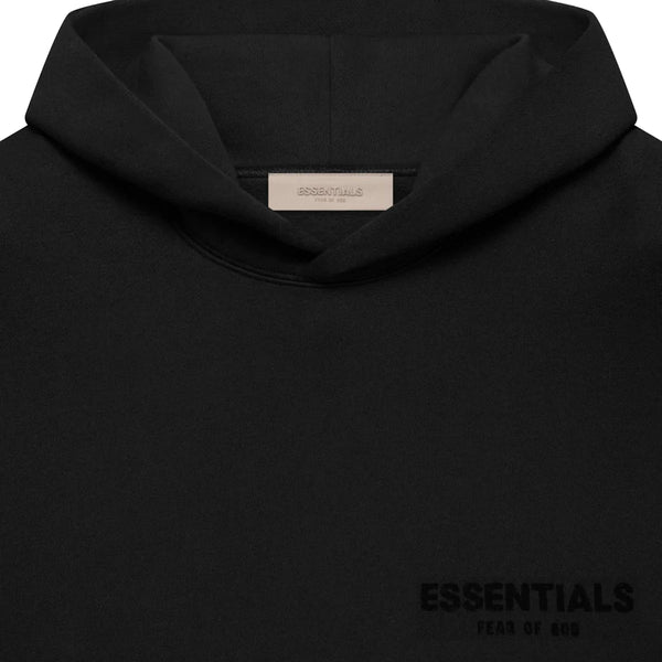 FEAR OF GOD Essentials Felt Logo Hoodie Black FEAR OF GOD FEAR OF GOD - originalfook singapore
