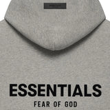 FEAR OF GOD Essentials Felt Logo Hoodie Dark Oatmeal FEAR OF GOD FEAR OF GOD - originalfook singapore