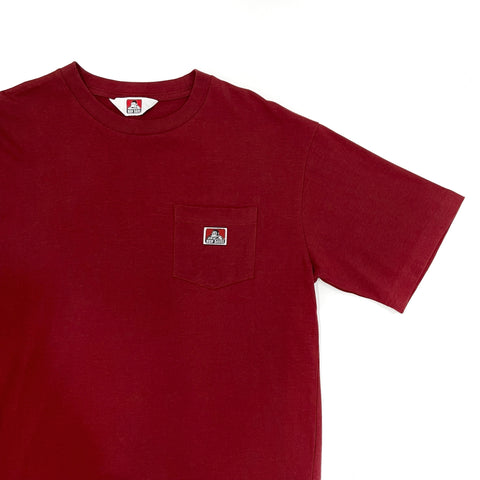 Ben Davis Japan Pocket Logo Tee Maroon [BDZT-0099]
