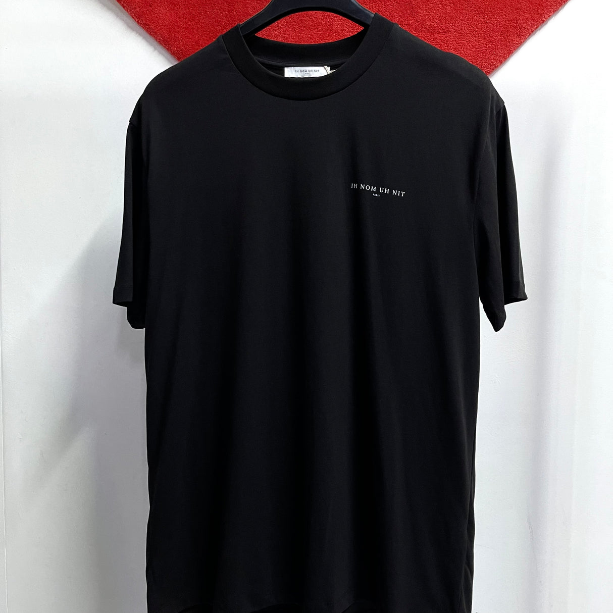 IH NOM UH NIT Paris Mask Authentic Back Print Tee Black NUS23231 IH NOM UH NIT IH NOM UH NIT - originalfook singapore