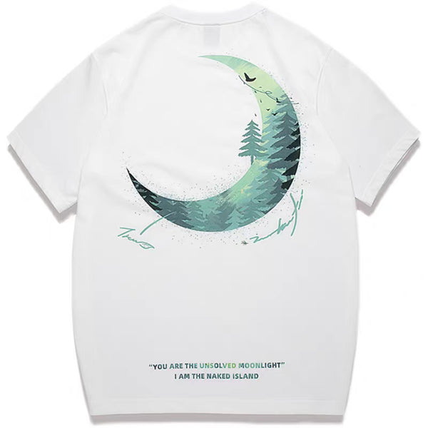 Rickyisclown [RIC] Forest Moon Tee White [R8210320e-QQQQ] RICKYISCLOWN RICKYISCLOWN - originalfook singapore