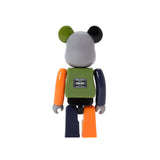 MEDICOM BEARBRICK X Porter Yoshida Japan Tanker Iron Blue 400% + 100% MEDICOM MEDICOM - originalfook singapore
