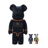 MEDICOM BEARBRICK X Porter Yoshida Japan Tanker Iron Blue 400% + 100% MEDICOM MEDICOM - originalfook singapore