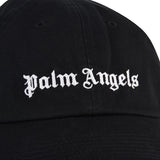 PALM ANGELS Classic Logo Cap Black PALM ANGELS PALM ANGELS - originalfook singapore