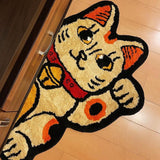 RAW EMOTIONS Lucky Cat Mascot Rug Yellow RAW EMOTIONS RAW EMOTIONS - originalfook singapore