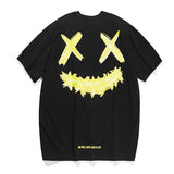 Rickyisclown [RIC] Basic Painting Smiley Tee Black Yellow [R20200506e-YYYY] RICKYISCLOWN RICKYISCLOWN - originalfook singapore