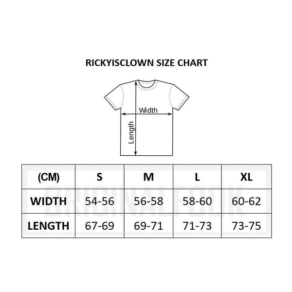 Rickyisclown [RIC] Happiness Smiley Tee Black [R2220118a-I5] RICKYISCLOWN RICKYISCLOWN - originalfook singapore