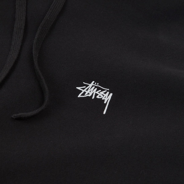 STUSSY Stock Logo Hoodie Black STUSSY STUSSY - originalfook singapore