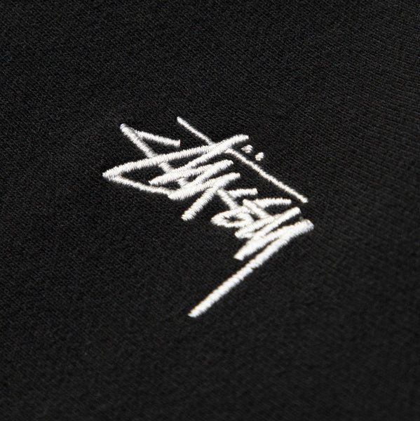 STUSSY Stock Logo Zip Hoodie Black | ORIGINALFOOK