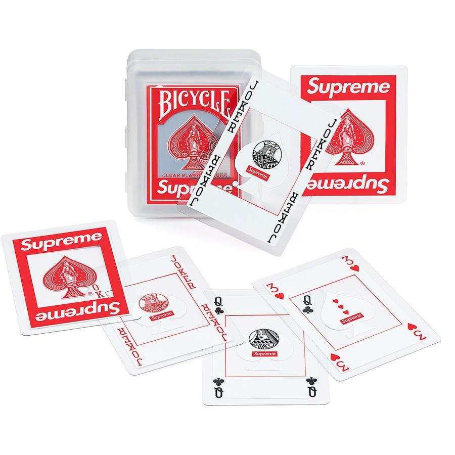 SUPREME Bicycle Clear Playing Poker Card Deck supreme supreme - originalfook singapore