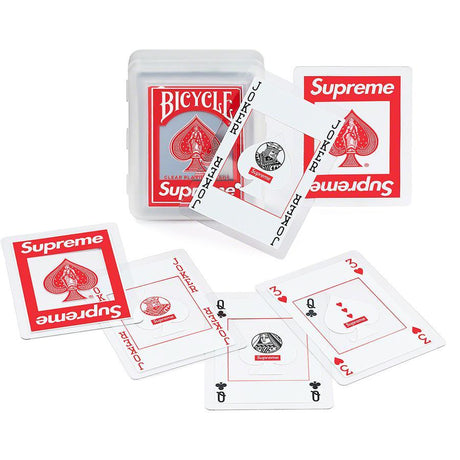 SUPREME Bicycle Clear Playing Poker Card Deck supreme supreme - originalfook singapore