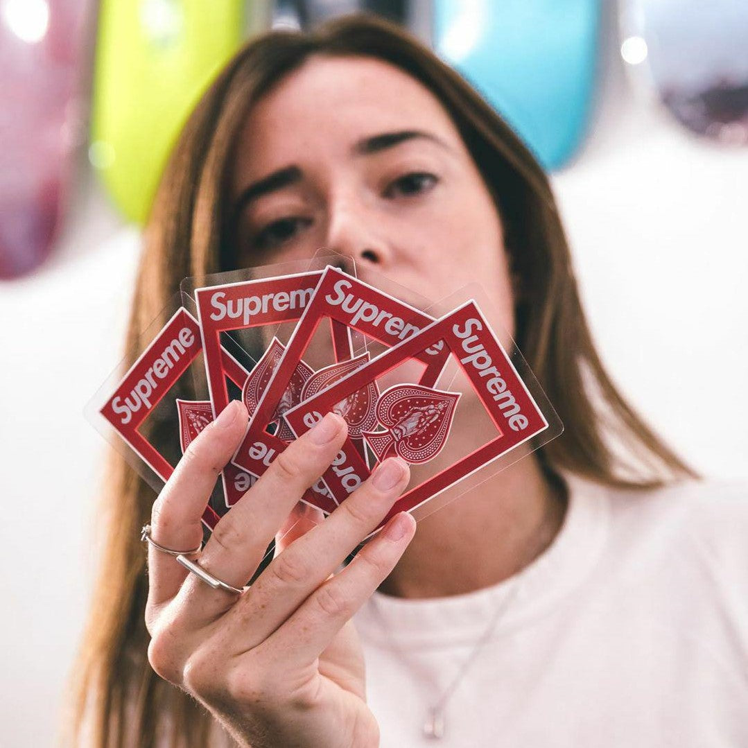 SUPREME Bicycle Clear Playing Poker Card Deck supreme supreme - originalfook singapore