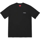Supreme Handstyle Embroidery Logo Tee Black supreme supreme - originalfook singapore