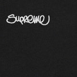 Supreme Handstyle Embroidery Logo Tee Black supreme supreme - originalfook singapore