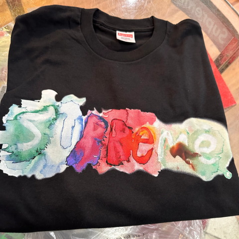 Supreme Watercolor Tee Black