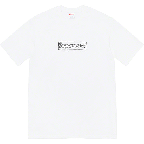 SUPREME X KAWS Chalk Box Logo Tee White supreme supreme - originalfook singapore