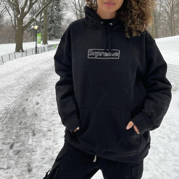 Supreme Box Logo Hooded Sweatshirt - Black