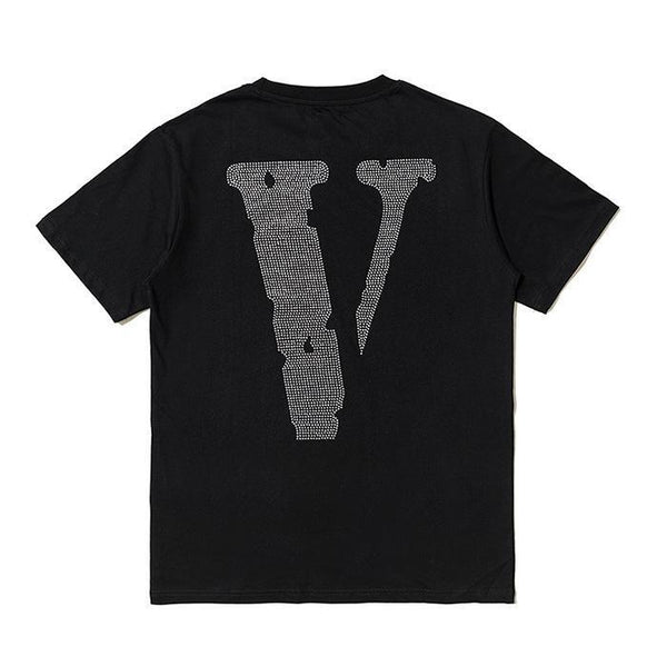 VLONE Friends Rhinestone Tee Black VLONE VLONE - originalfook singapore