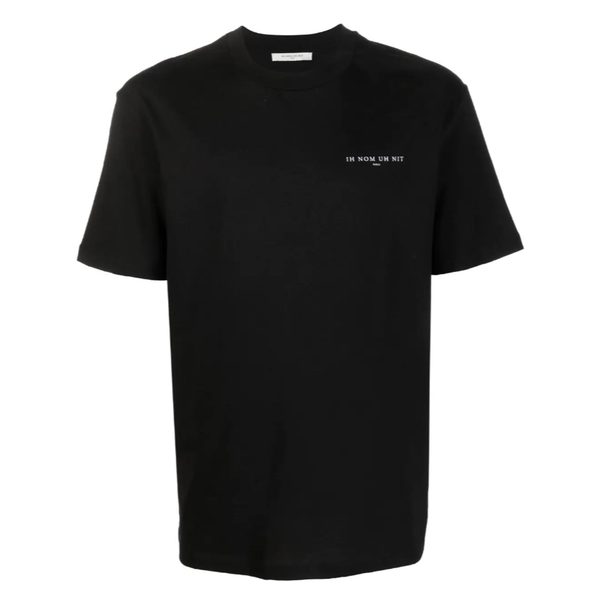 IH NOM UH NIT Paris Chest Logo Tee Black NUS23201 IH NOM UH NI IH NOM UH NI - originalfook singapore