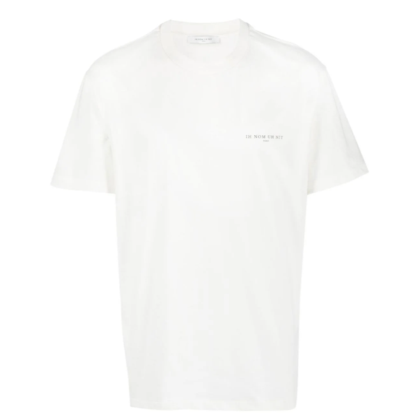 IH NOM UH NIT Paris Chest Logo Tee Off-White NUS23201 IH NOM UH NI IH NOM UH NI - originalfook singapore